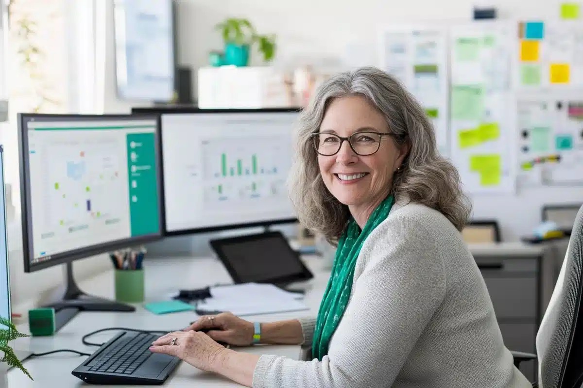 Senior Planner at Desk