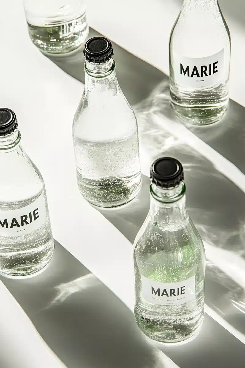 Hyper-Realistic Sparkling Water