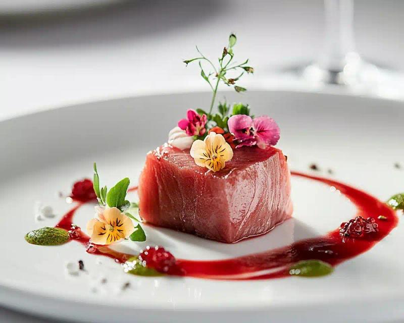 Minimalist Tuna Steak Presentation