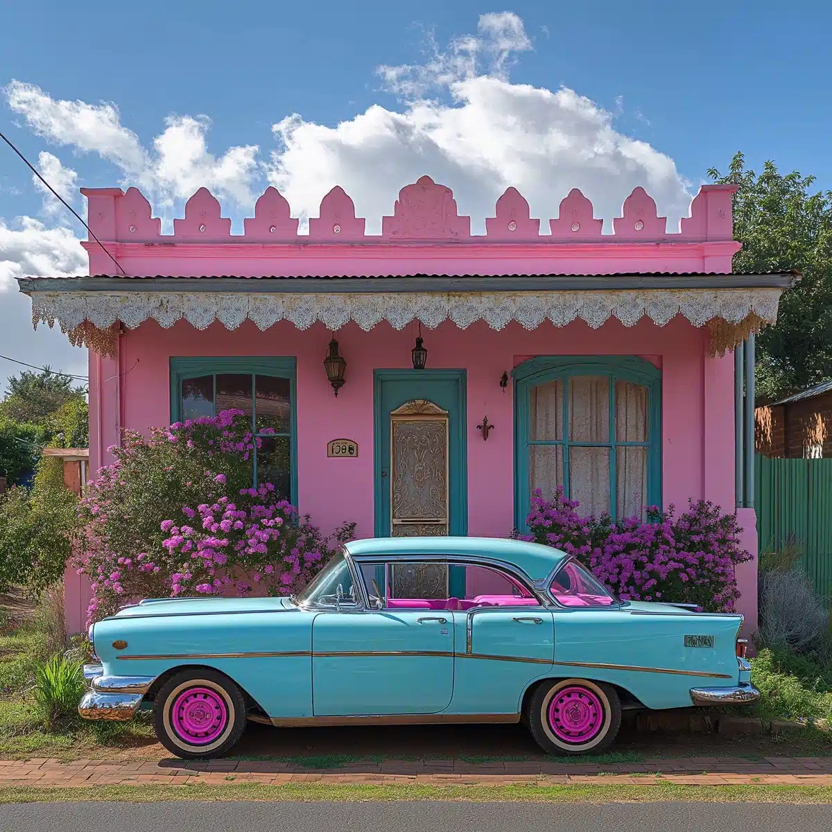 Colorful Suburban Home Photography