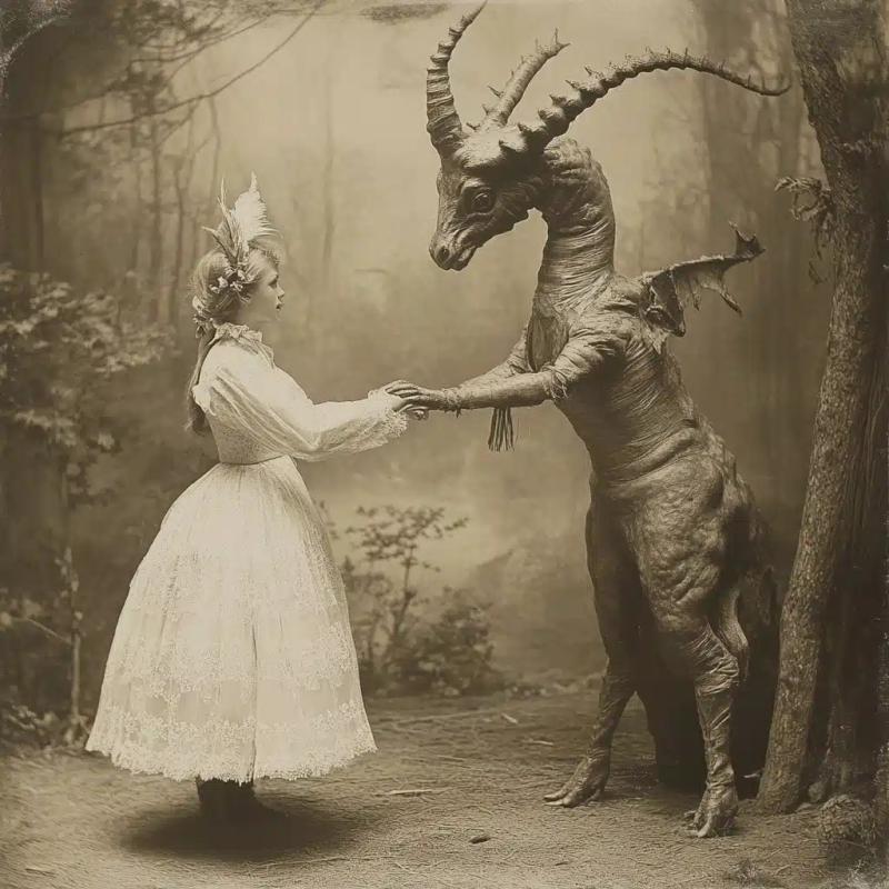 Surreal Edwardian Beasts Photography