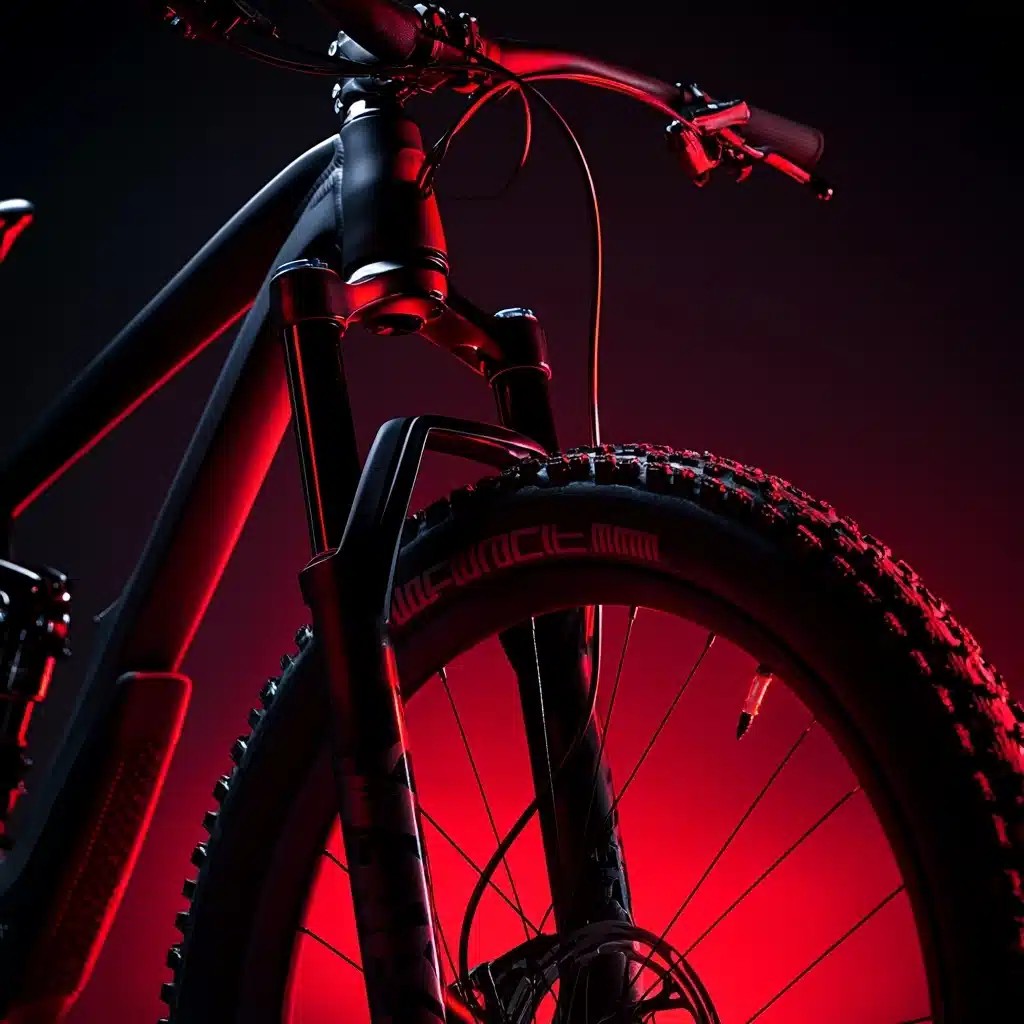 Dramatic Mountain Bike Close-Up