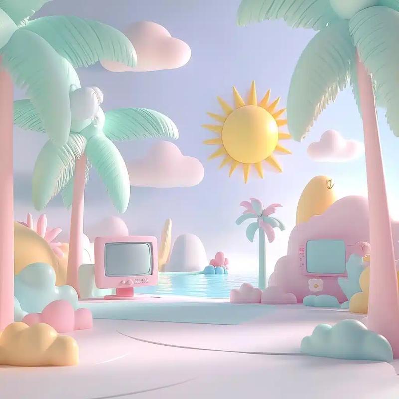 Pastel Seaside Animation