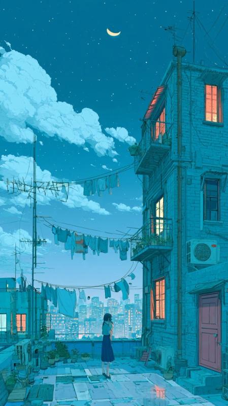 Laundry at Night