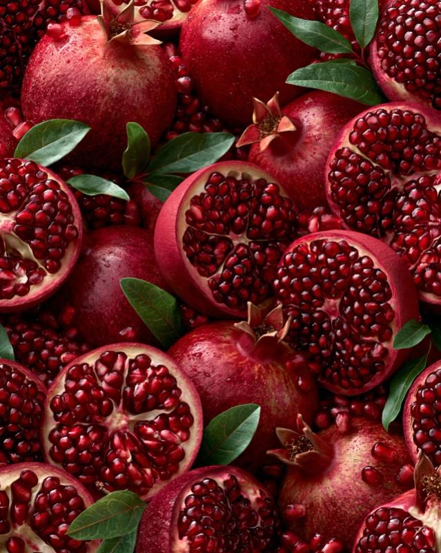 The Artistic Beauty of Pomegranates