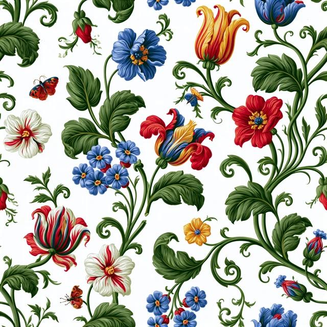 Nordic Floral Pattern