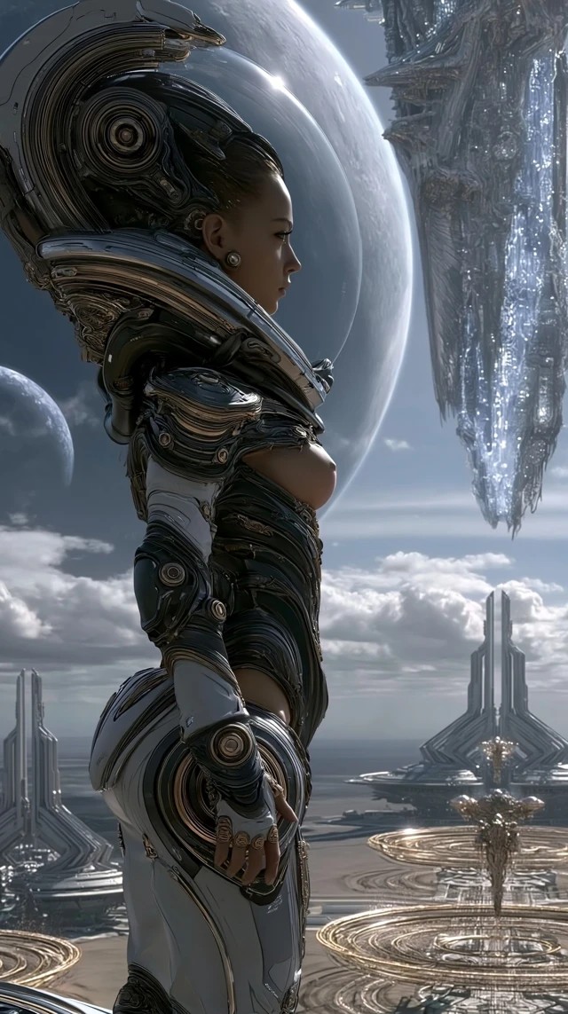Astronaut on Alien Plateau