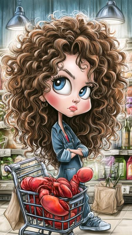 Stylish Shopping Character