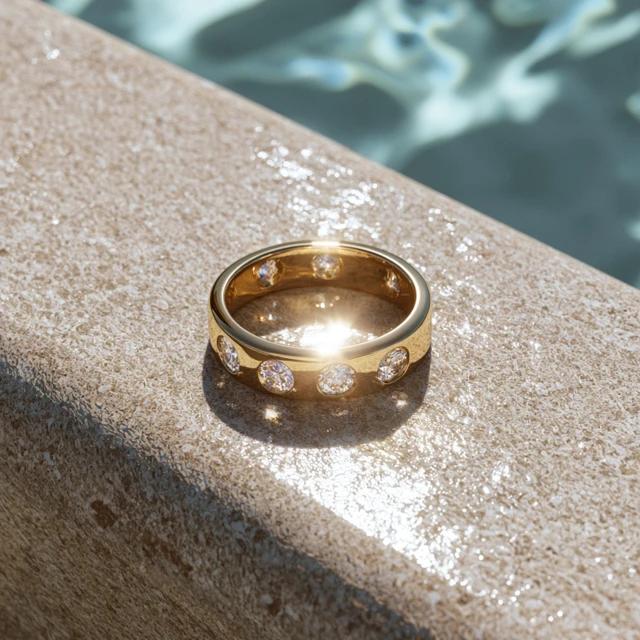 Hyperrealistic Gold Ring