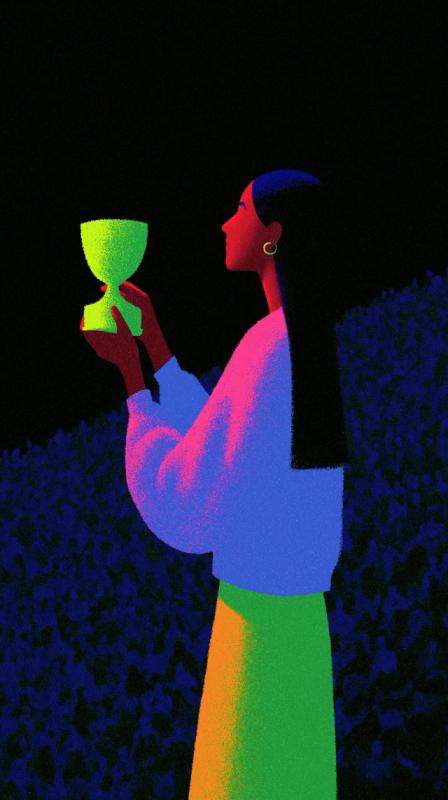 Woman with Trophy