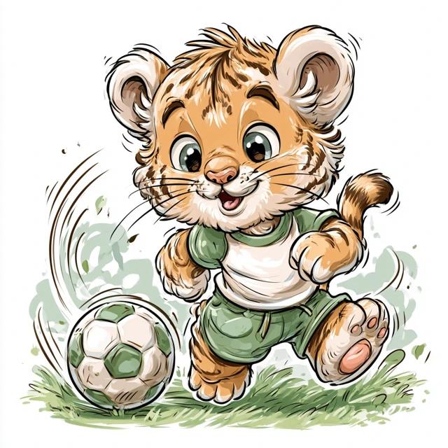 Cute Baby Tiger