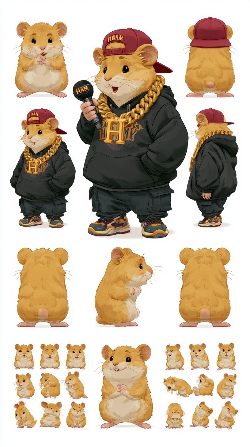 Hip-Hop Hamster Character Sheet