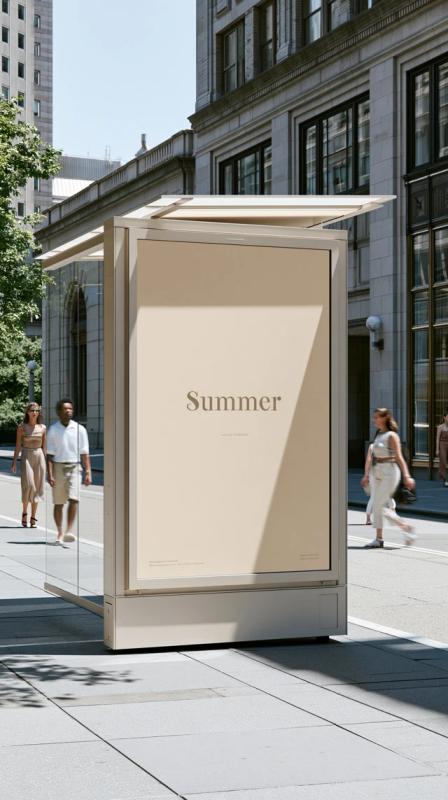 Summer NYC Bus Stop