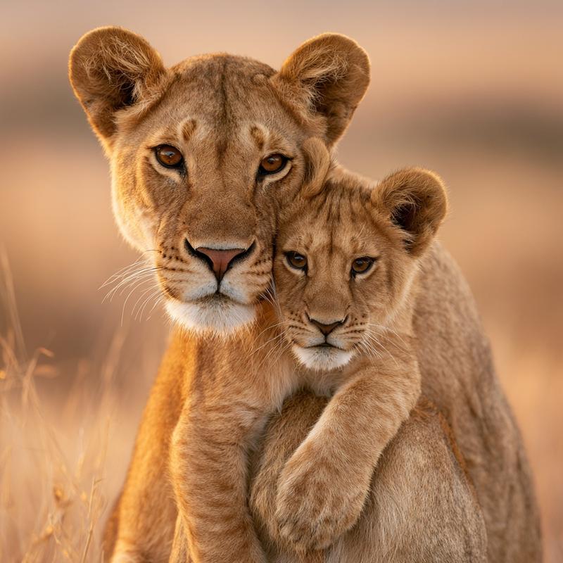 Lioness and Cub