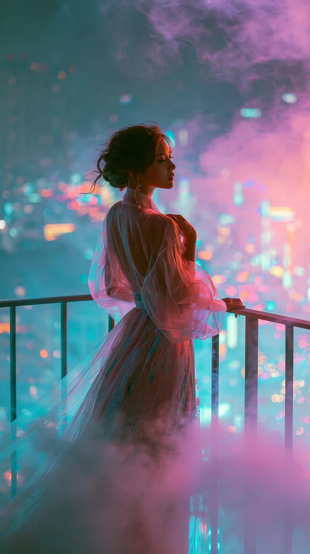 Stylish Woman in Modern Hanbok