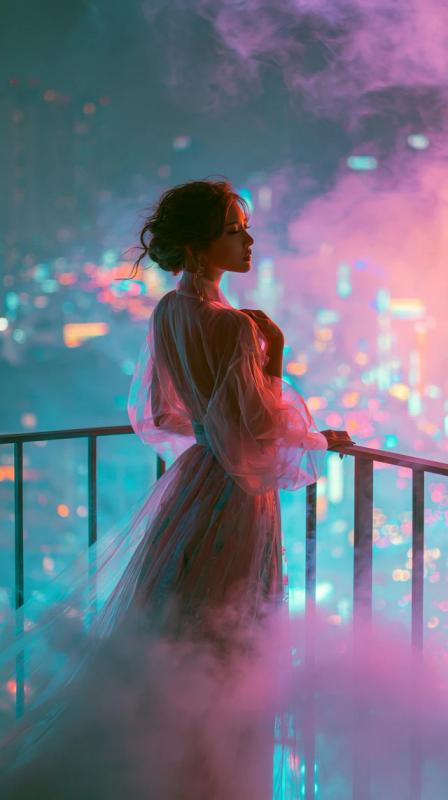 Stylish Woman in Modern Hanbok