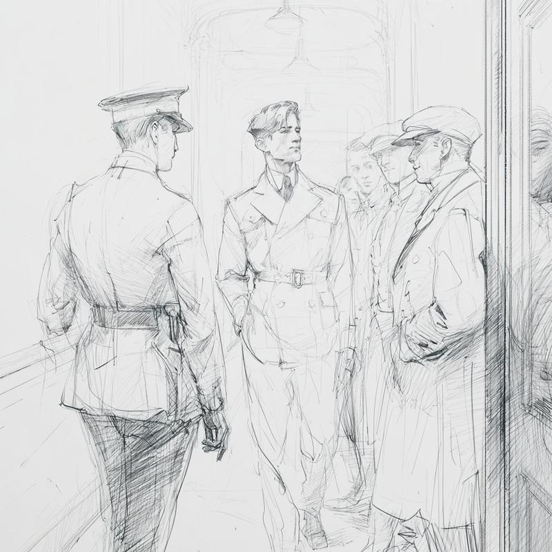 Encounter in University Hallway