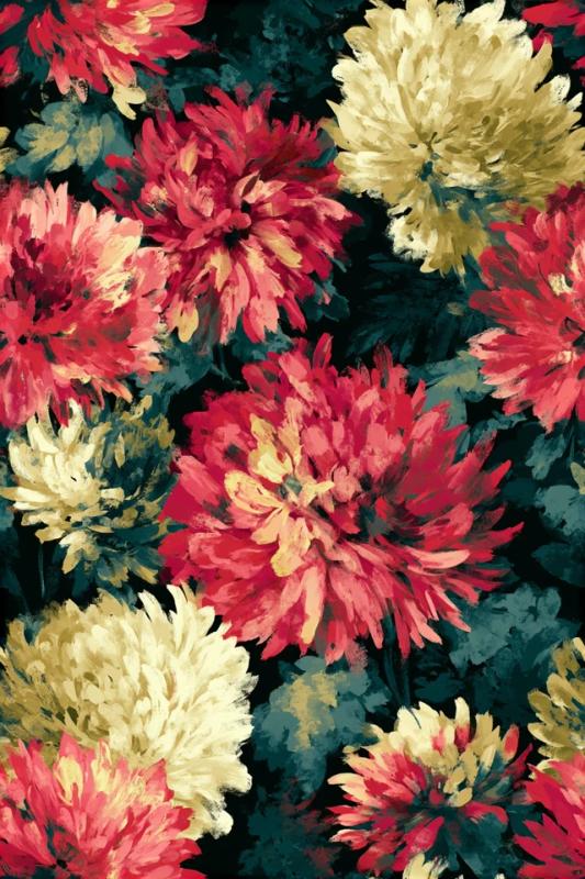 Dark Floral Pattern