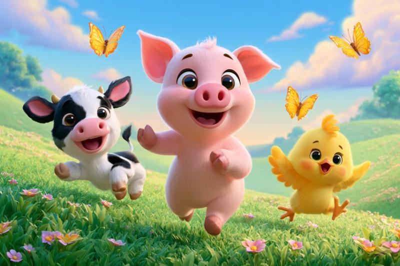 Farm Animals Rolling