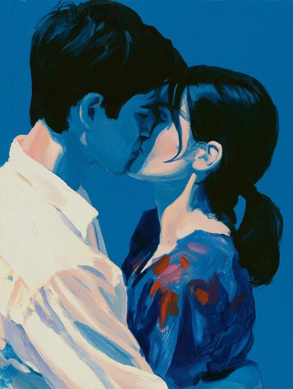 Young Couple Kissing