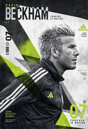 实验性 David Beckham 体育海报