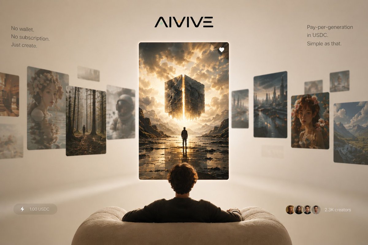 AIVIVE 沉浸式 AI 画廊首屏设计