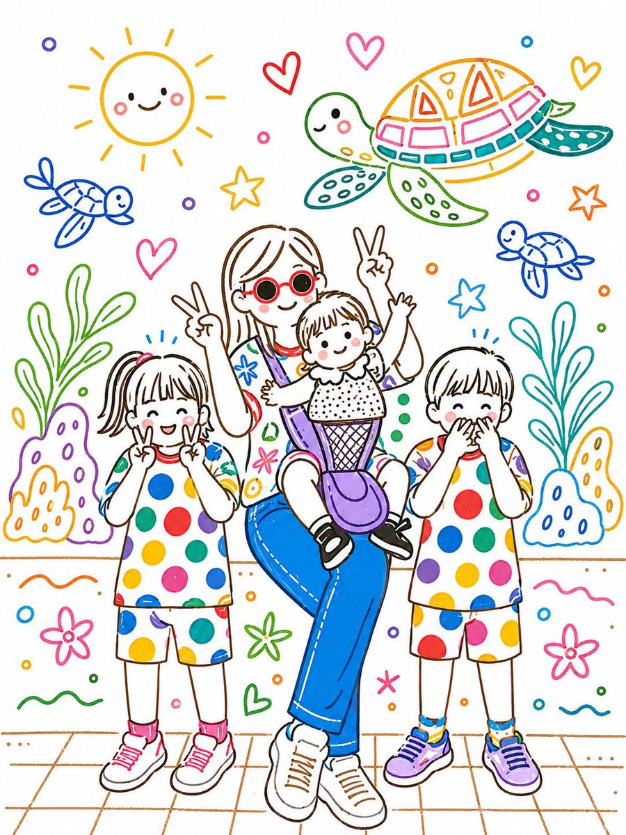 Comic / Storyboard - Family Portrait Storybook Illustration