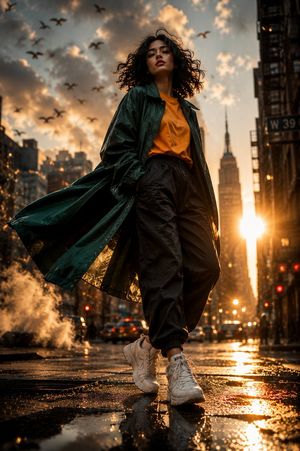 Social Media Post - Urban Cinematic Fashion Portrait