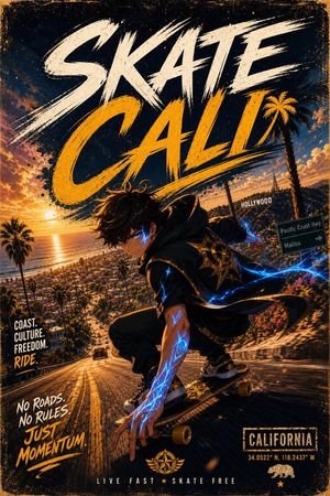 Anime Skate Cali 海报