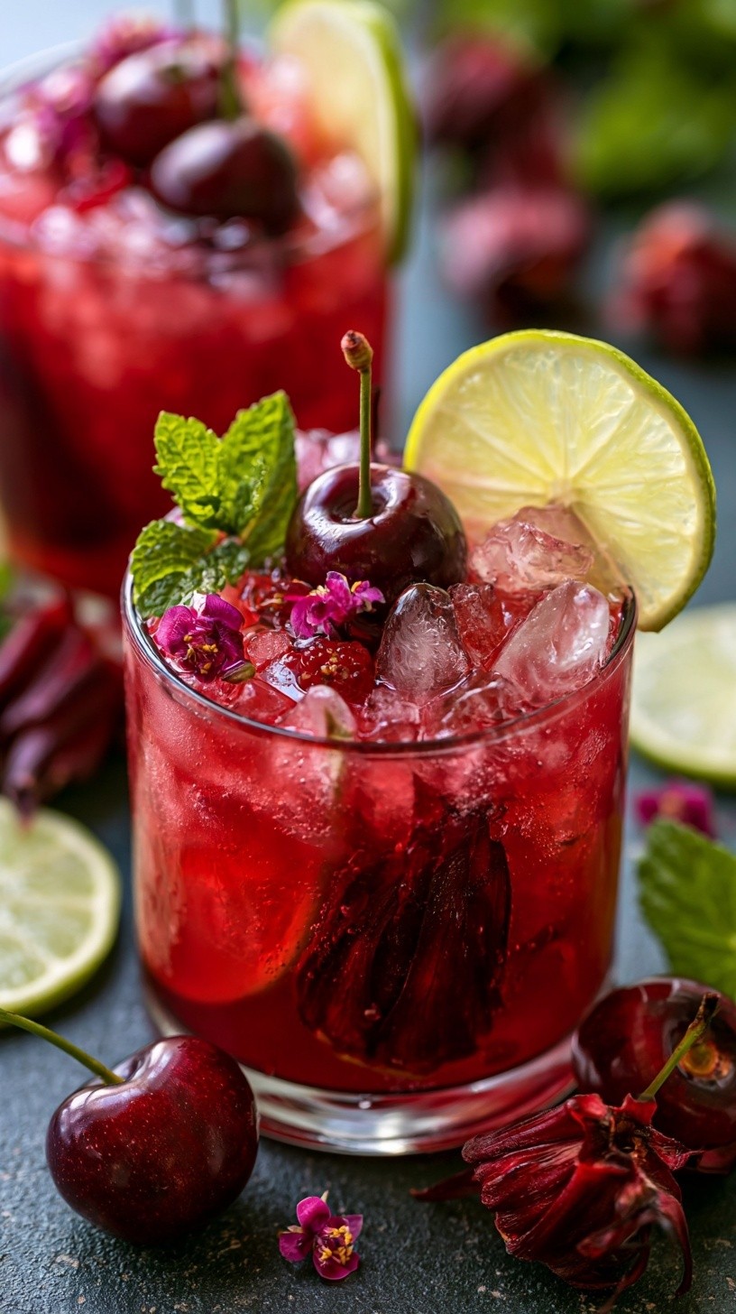 Hibiscus Cherry Limeade Bright floral and refreshing A gorgeous...