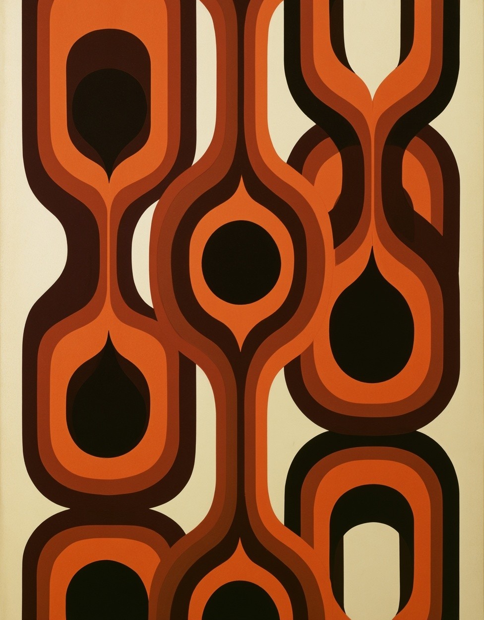 a geometric pattern in a retro style consisting of...