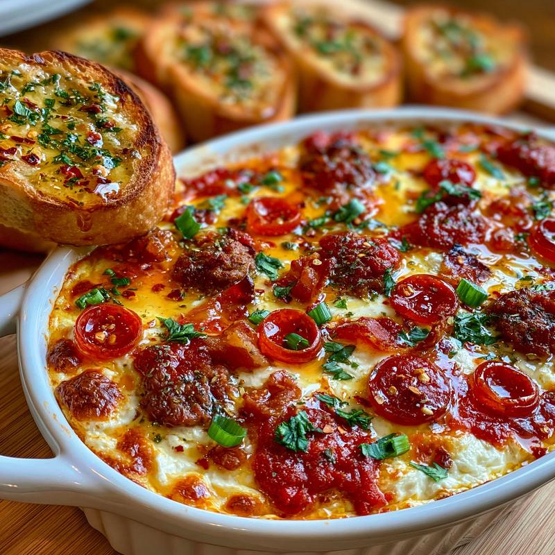 Hot Honey Pizza Dip disappears FAST at game nights...