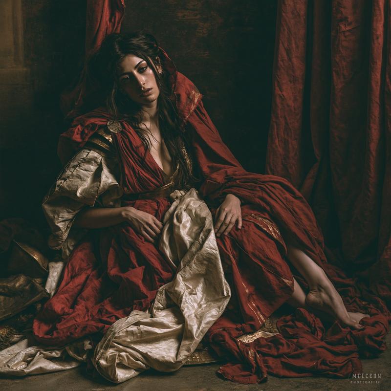 Medea inspired by Eugène Delacroix s Medea Furieuse ultra-photorealistic...