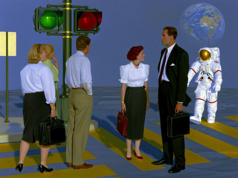 A pedestrian crosswalk painted across the surface of the...