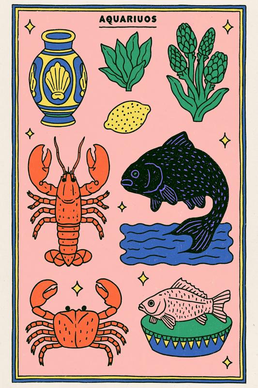 minimal illustration with bold yellow details and simple typography...