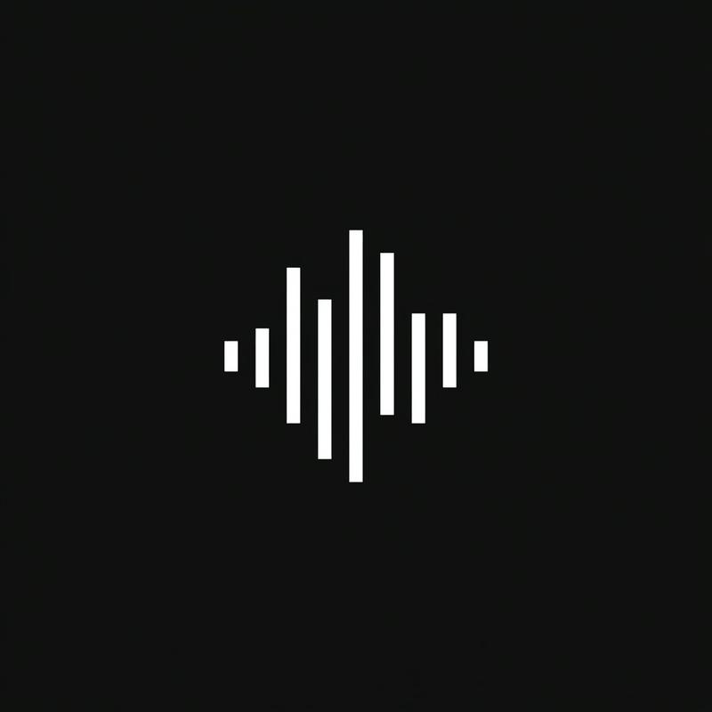 vector logo black and white minimalistic waveshaper distortion audio...