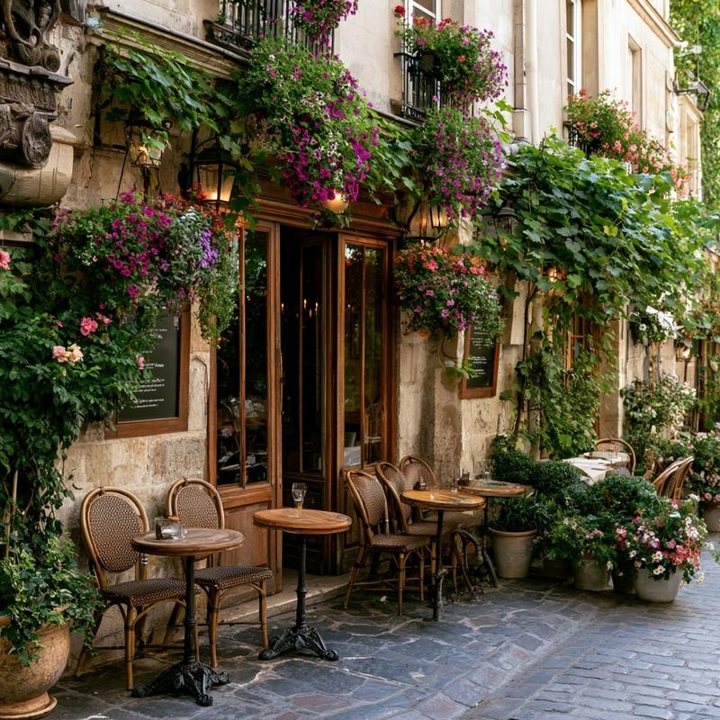 create a coffee shop in Paris image for a...