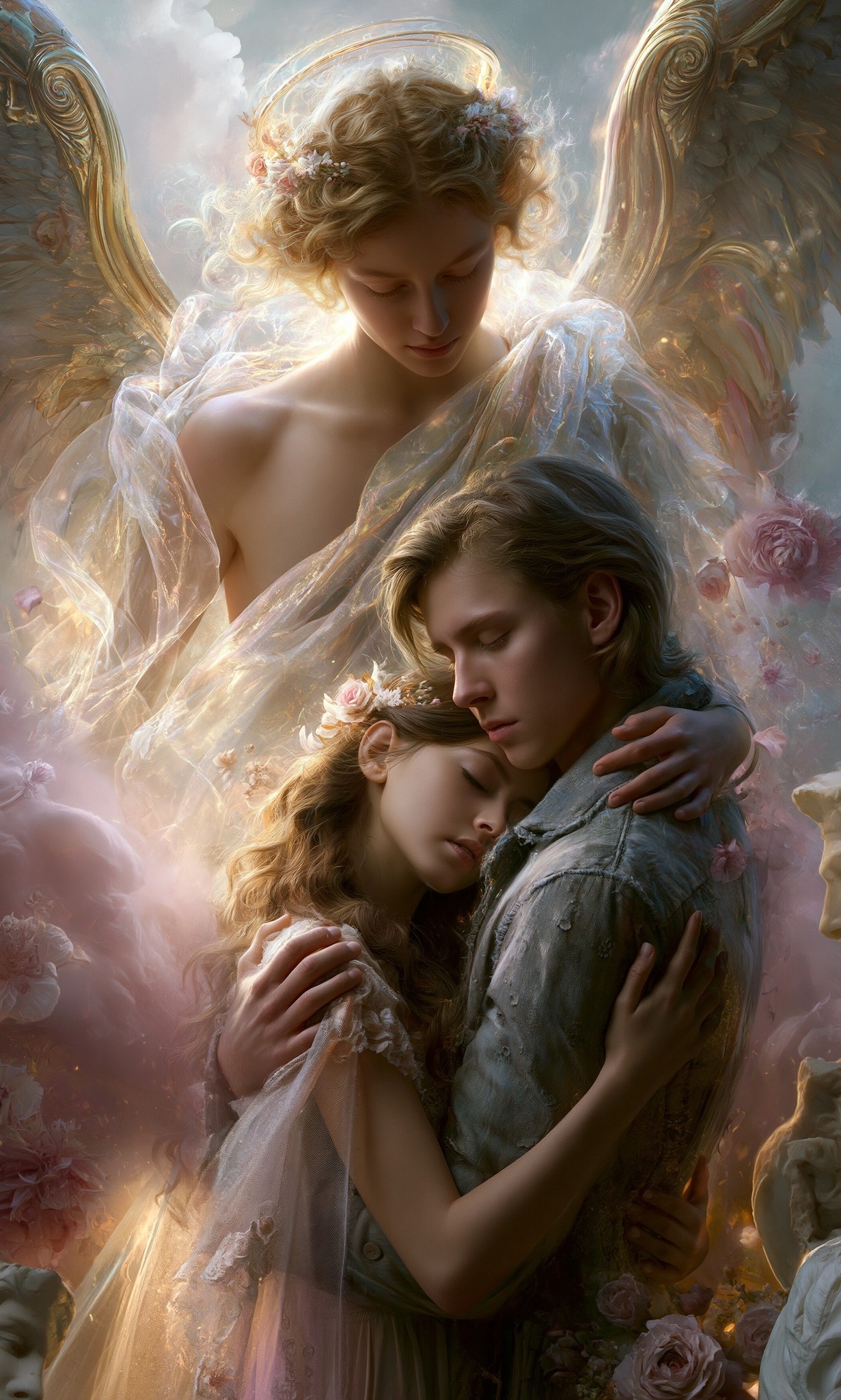 Eros as a luminous ancient Greek personification of love...