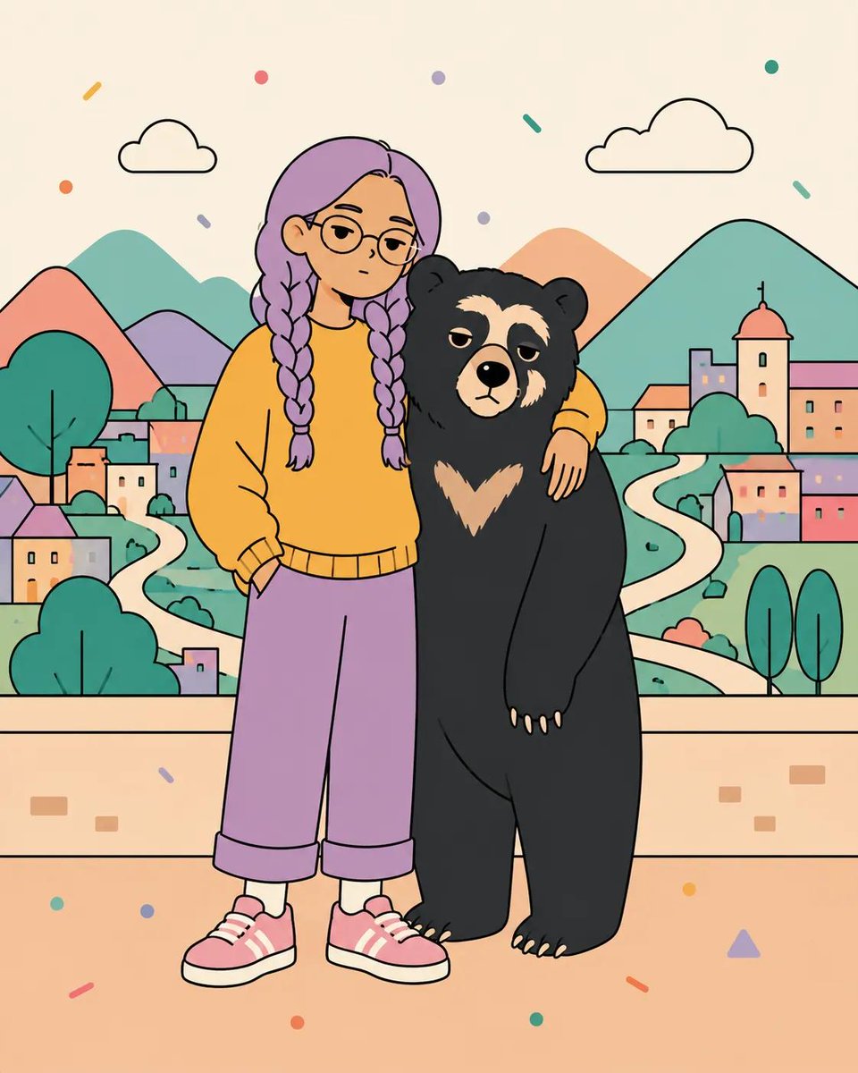 Comic / Storyboard - Kawaii Minimalist Pastel Doodle Illustration
