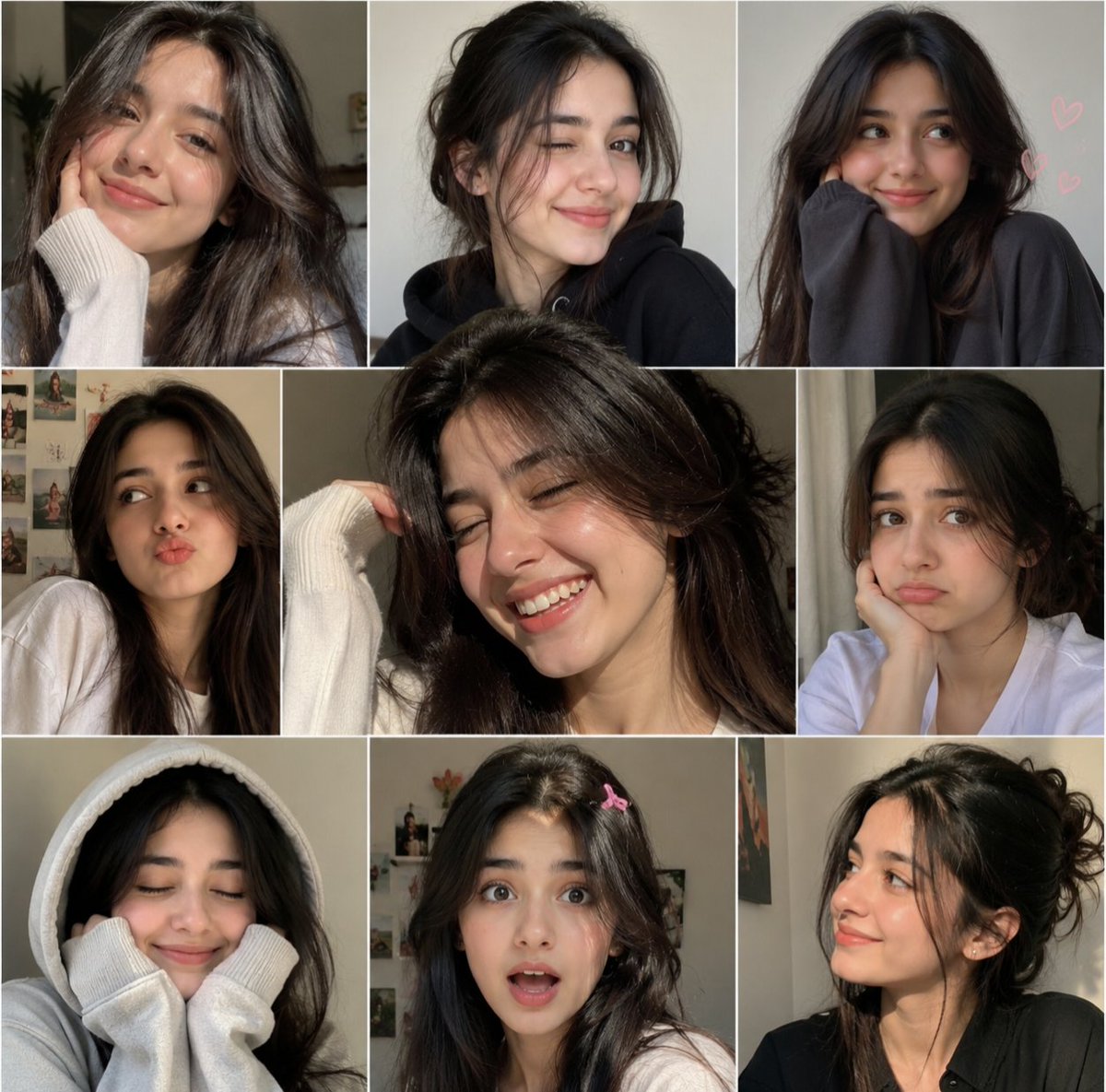 Candid Selfie Photo Collage