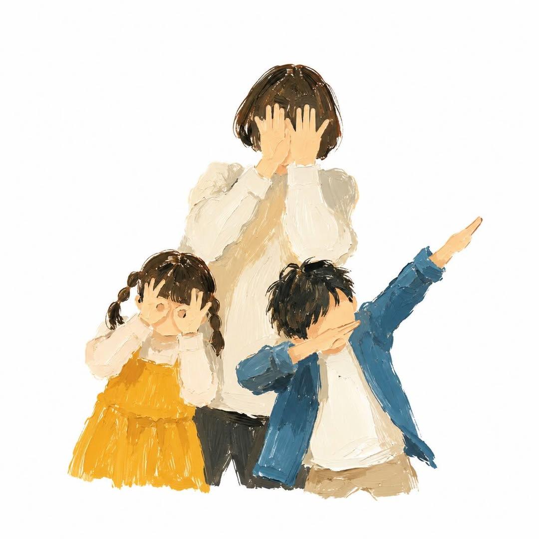 Playful Gouache Style Illustration