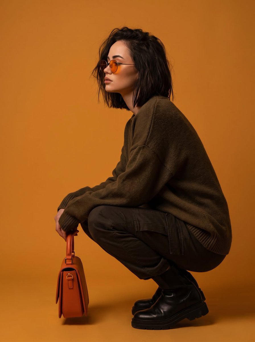 Product Marketing - High-Fashion Studio Editorial Portrait