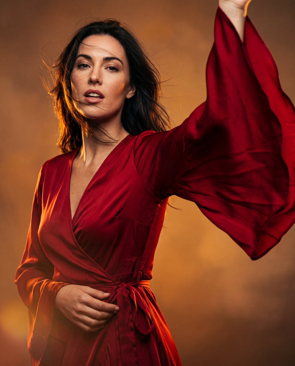 Product Marketing - Editorial Fashion Portrait with Wind Motion
