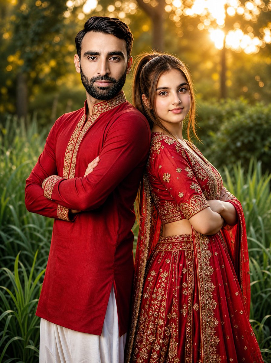 Social Media Post - Traditional South Asian Wedding Portrait