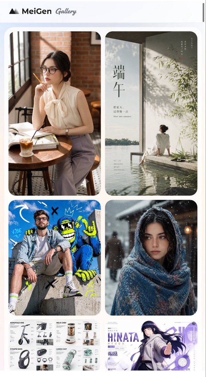 MeiGen AI Gallery 移动端截图