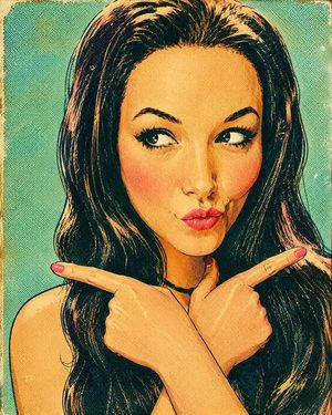 Comic / Storyboard - Retro Blonde Magazine Portrait