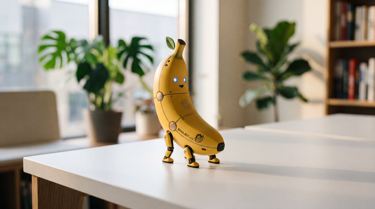Product Marketing - Banana Robot Toy Product Shot