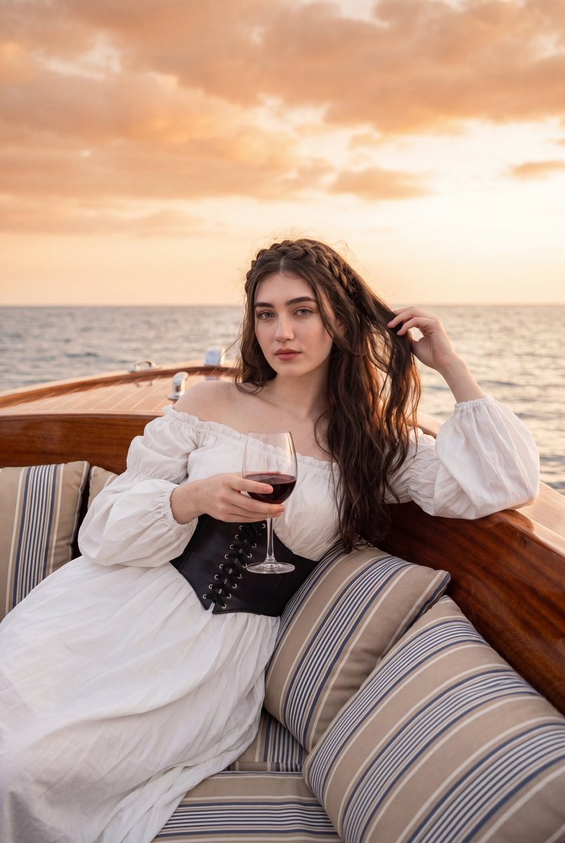 Social Media Post - Cinematic Sunset Boat Portrait