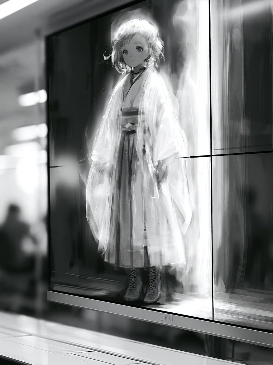 Social Media Post - Taisho Era Girl Remote Work Presentation