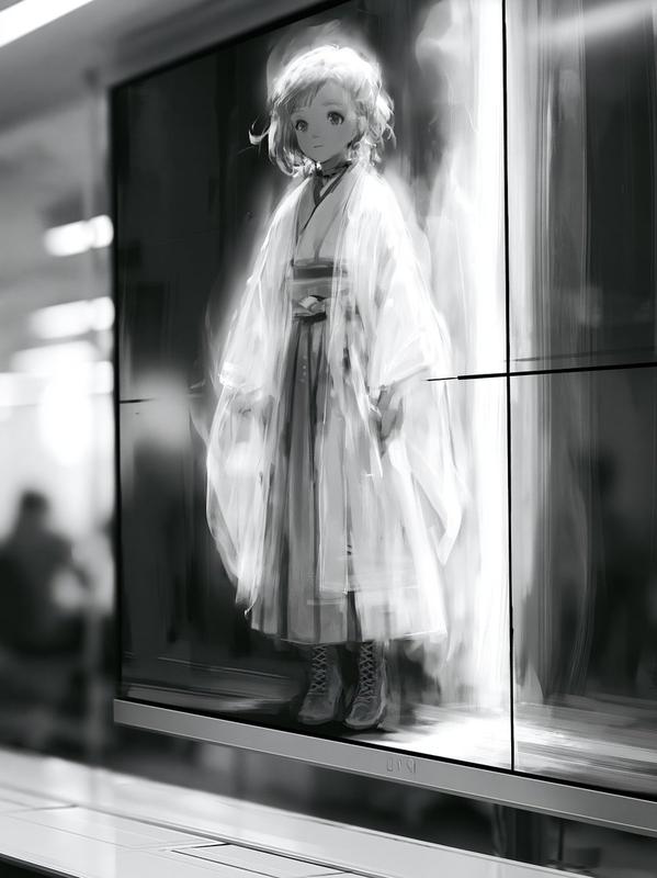 Social Media Post - Taisho Era Girl Remote Work Presentation